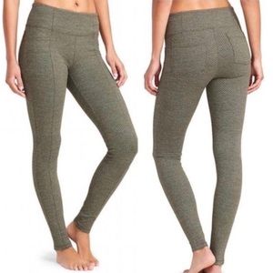Athleta Herringbone High Waisted Metro Leggings